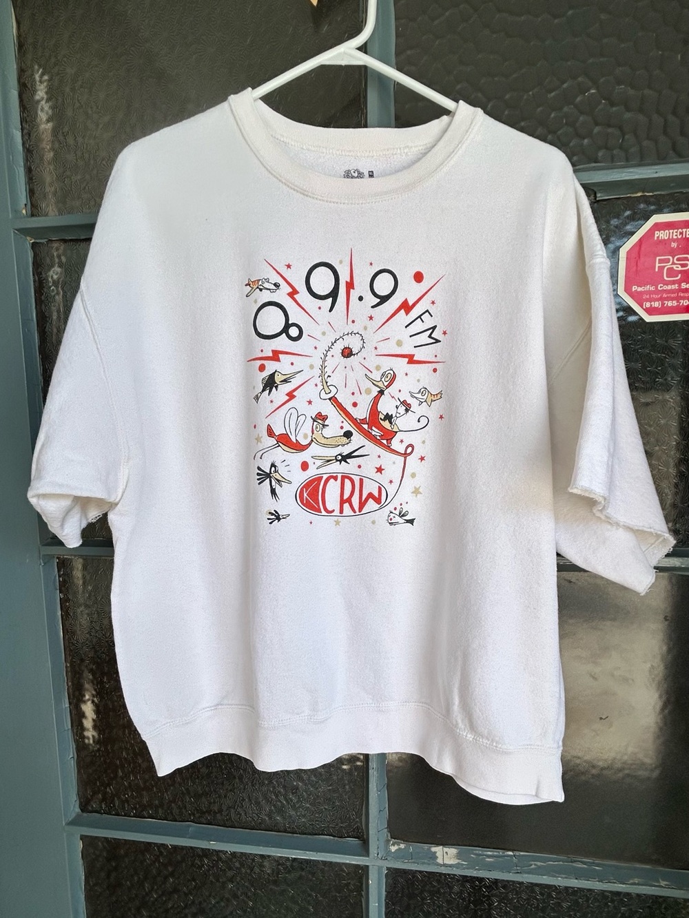KCRW 89.9 FM Los Angeles NPR Graphic Short Sleeve Sweatshirt XL